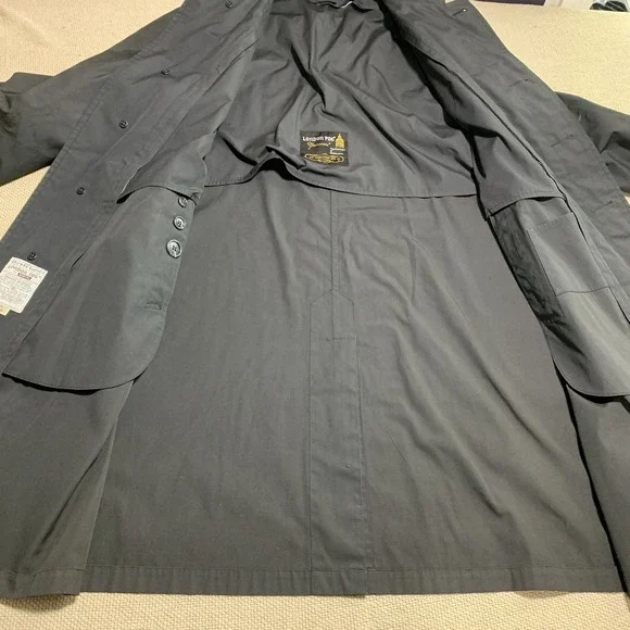 London Fog Maincoats Trench Men's Size 40 Reg Black Removable Liner VTG No Hood - Picture 2 of 6